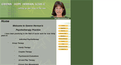 Desktop Screenshot of gwennherman.com