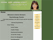Tablet Screenshot of gwennherman.com